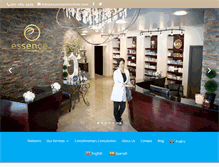 Tablet Screenshot of essenceskinclinic.com